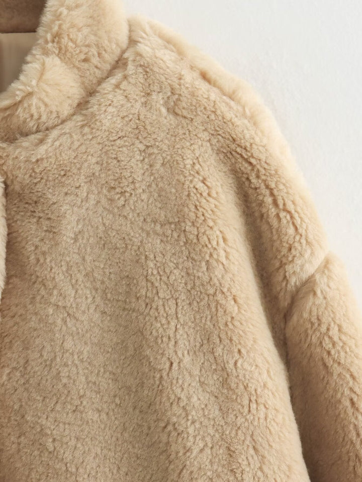 Zwelia | Blød Teddy Bear Jakke til Kvinder