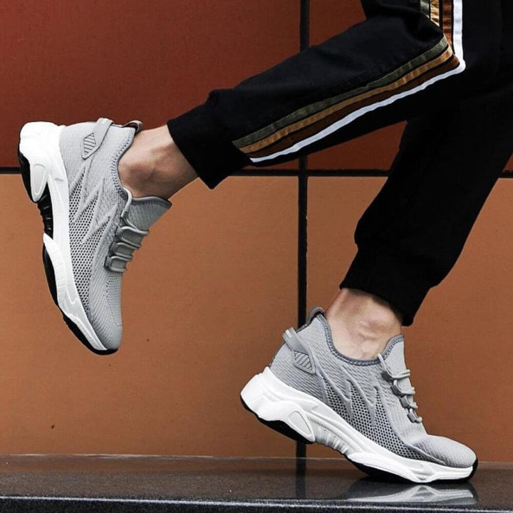 Hovren | Herre åndbare mesh-sneakers med forhøjede indlægssåler – Stil, komfort og højde
