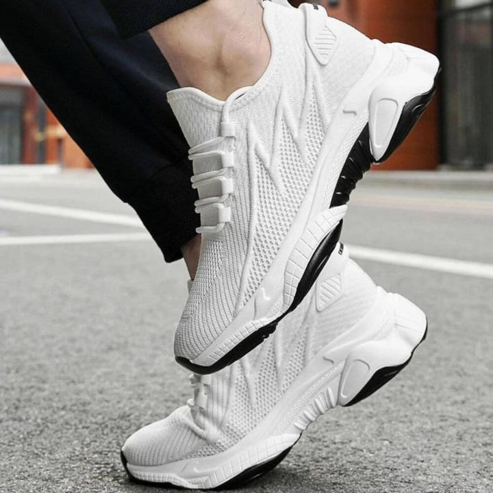 Hovren | Herre åndbare mesh-sneakers med forhøjede indlægssåler – Stil, komfort og højde