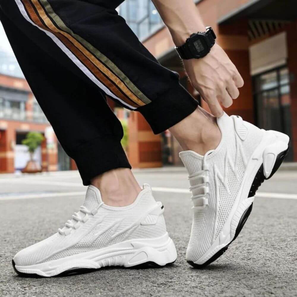 Hovren | Herre åndbare mesh-sneakers med forhøjede indlægssåler – Stil, komfort og højde