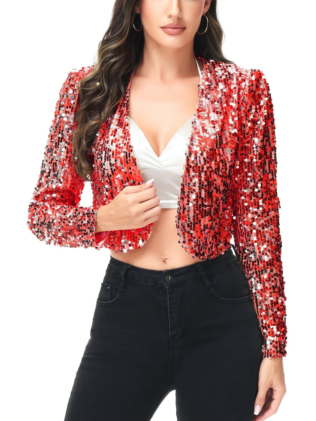 Glittera | Paillet Bolero Top